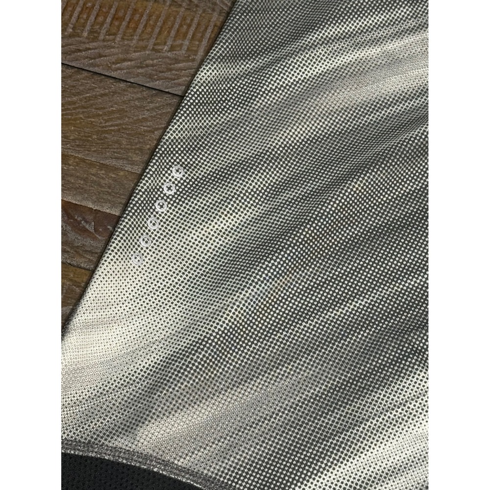 Nike Dri-FIT Leggings Womens Large Grey Digital Print Crop Tights Mesh Preloved - Picture 11 of 12